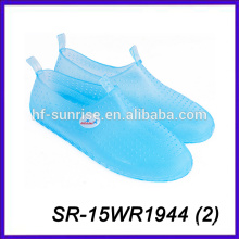 clear beach shoe for men water walking shoe pvc beach shoe